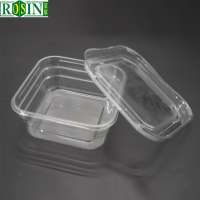 Disposable Small PS/PET Clear Plastic Fruit and Vegetable Packaging box apple container With vent hole